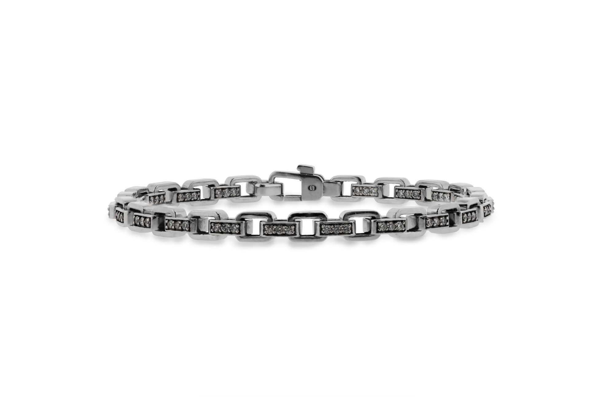 Pantheon vierkant Armband met diamanten