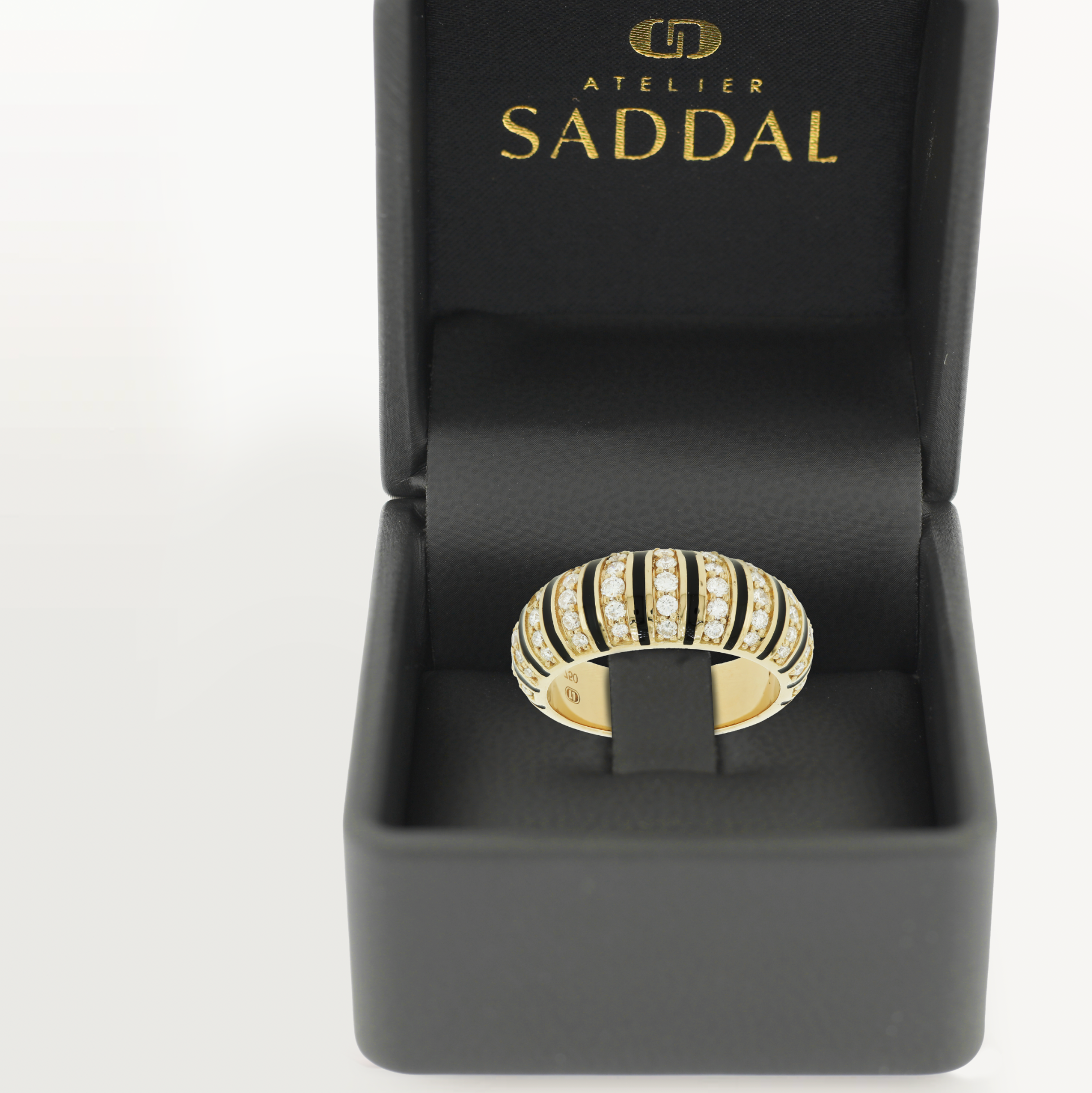 Bizet ring, enamel, Yellow