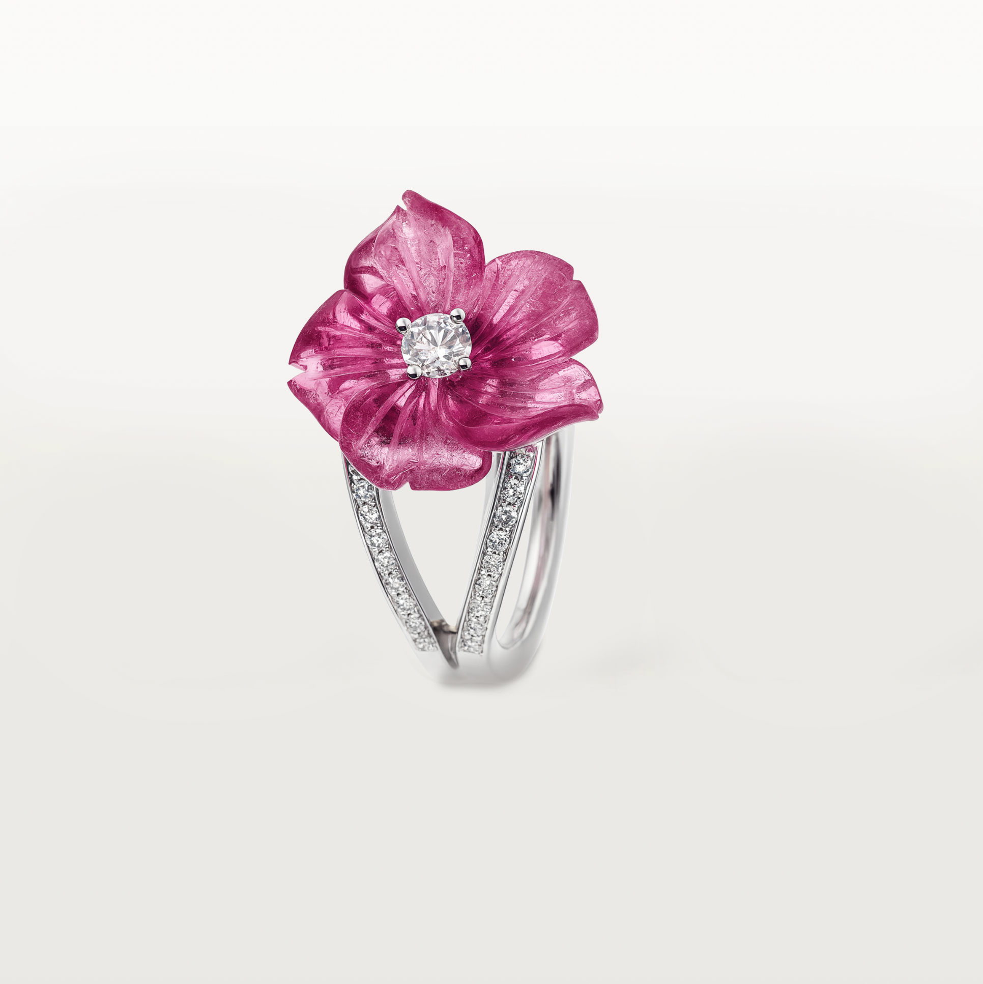 Fleur ring met Tourmalijn