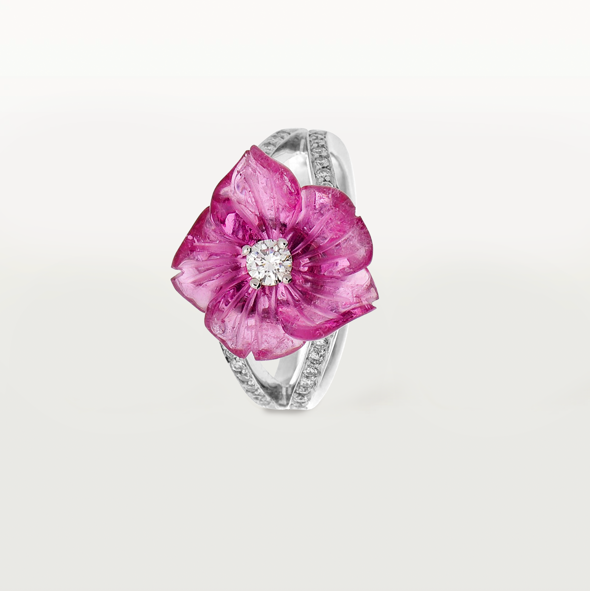 Fleur ring met Tourmalijn