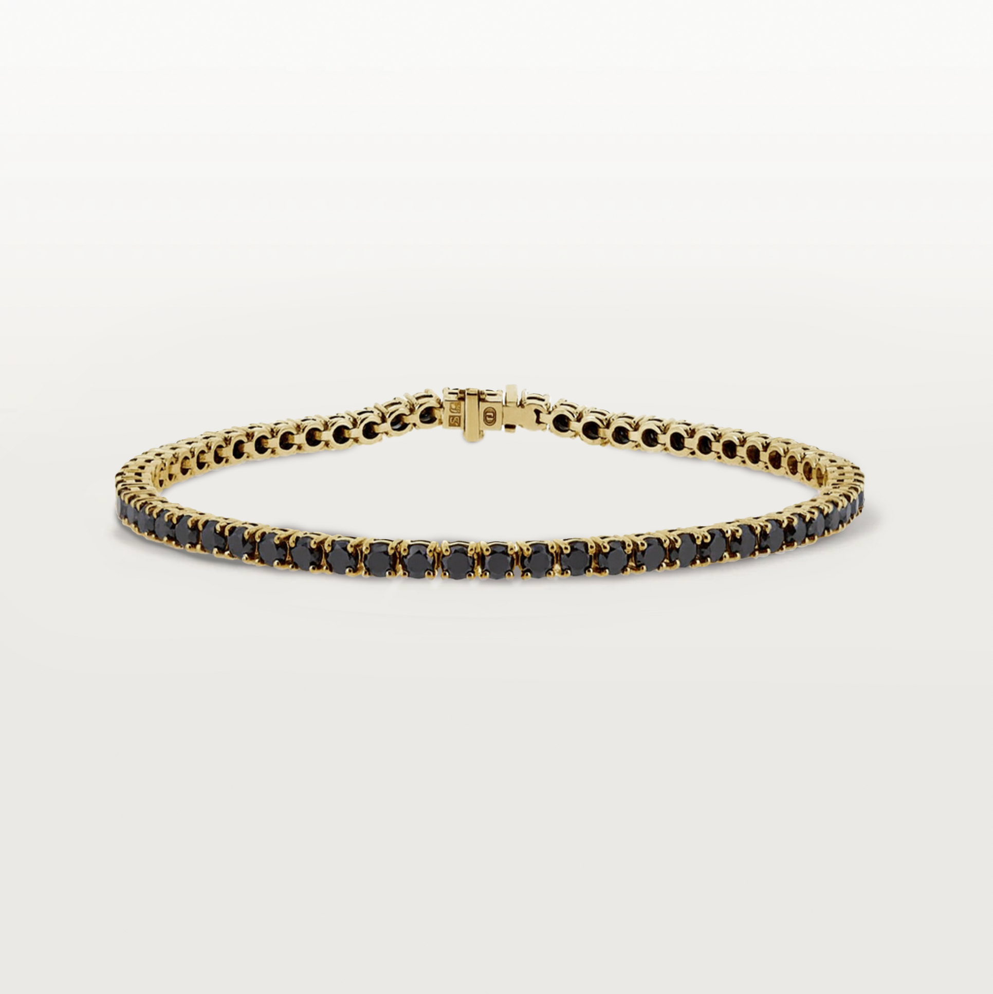 tennis Armband | zwarte diamant