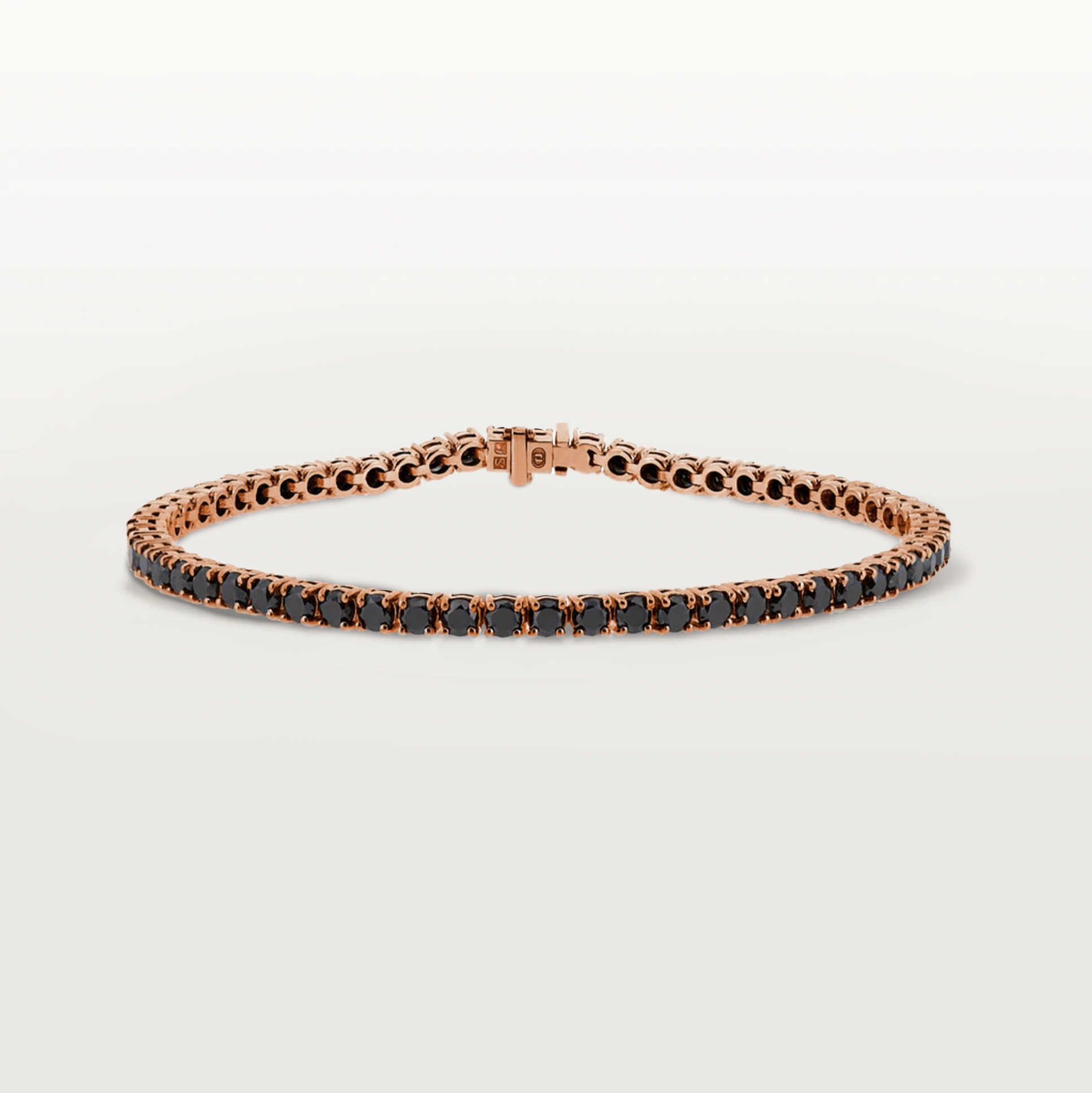 tennis Armband | zwarte diamant