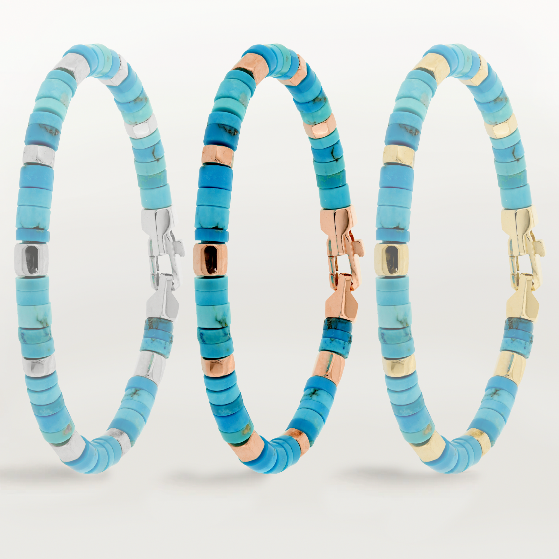 Pallas Armband Hexagon | turquoise