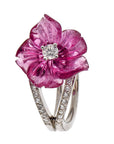 Fleur ring met Tourmalijn
