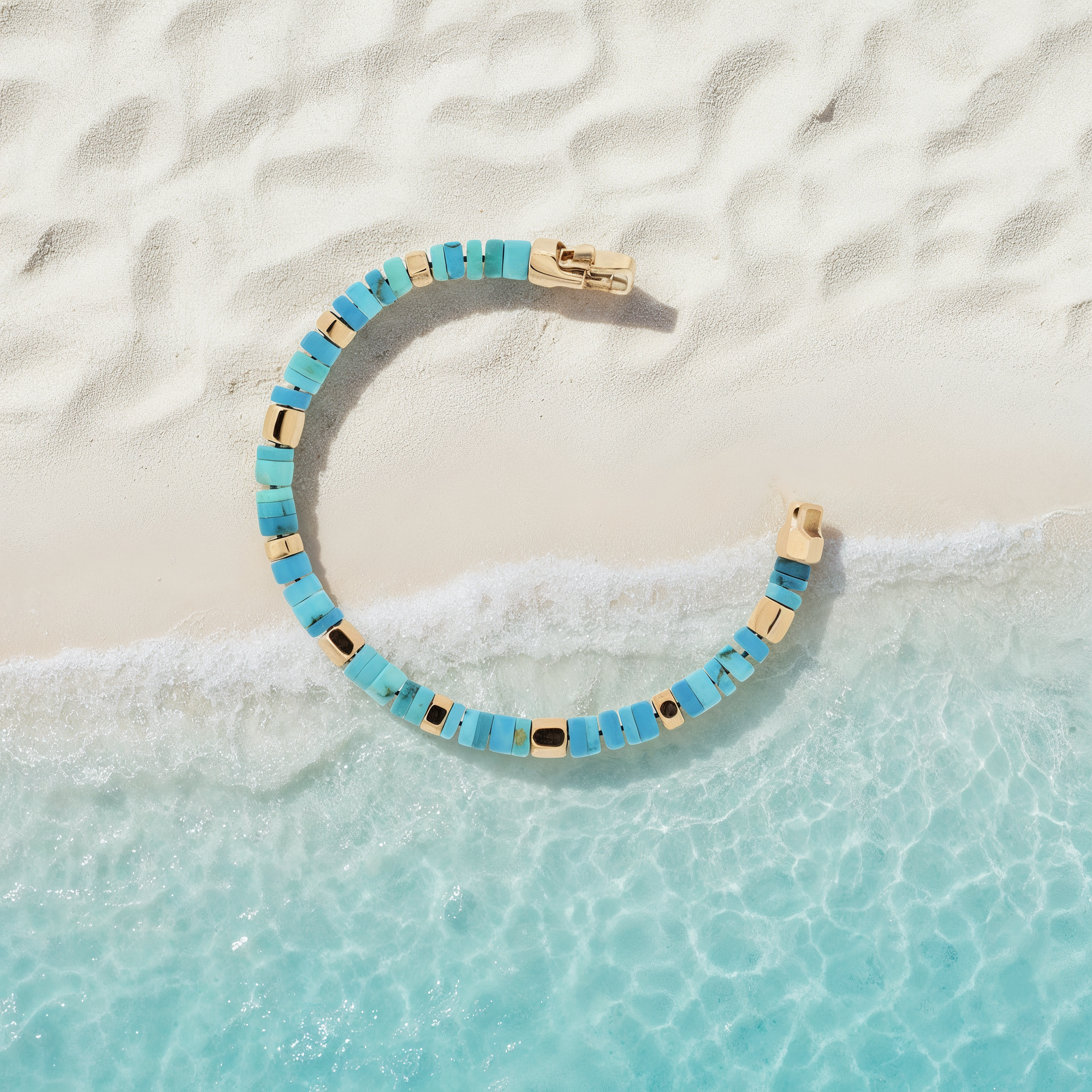 Pallas Armband Hexagon | turquoise