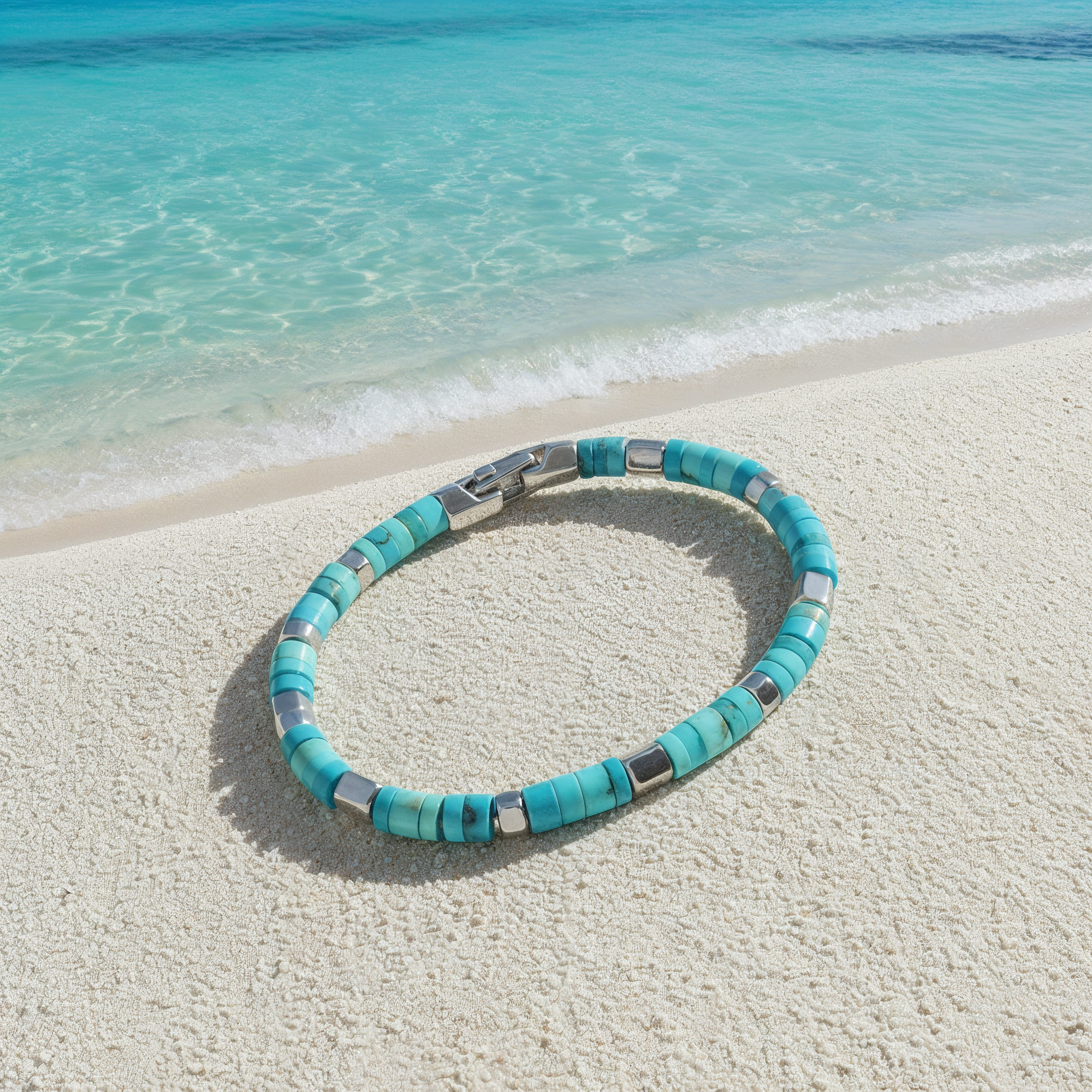 Pallas Armband Hexagon | turquoise